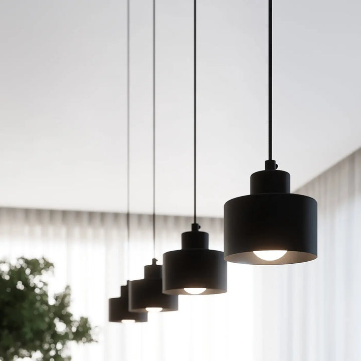 Luminaire plafonnier savar 3 noir avec lampy z linii design cylindrique noir mat klasyka w najlepszym wydaniu