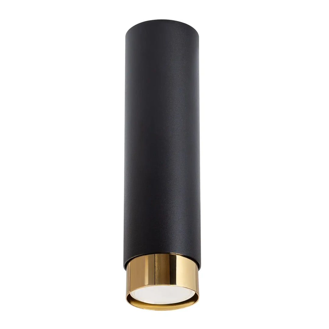 Luminaire de la collection Nero en acier noir et doré