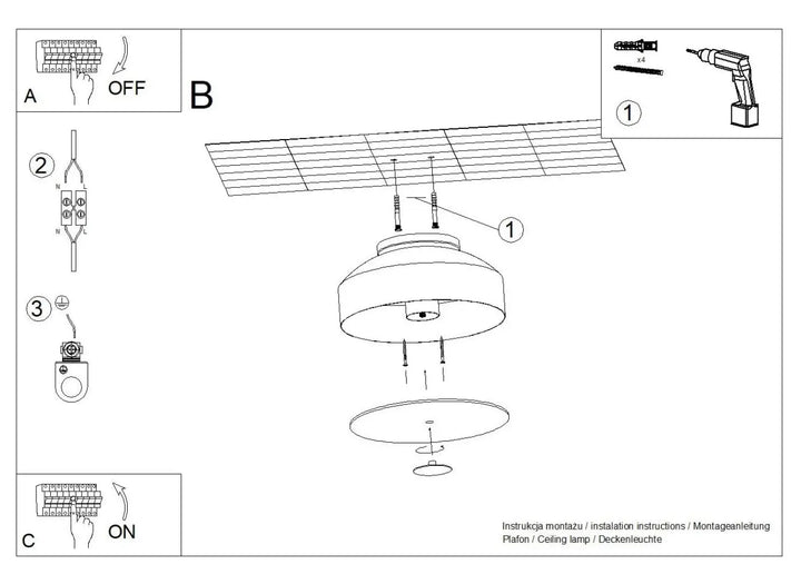 Plafonnier omiq noir avec design exceptionnel et structure en forme de dôme allie simplicité et modernité