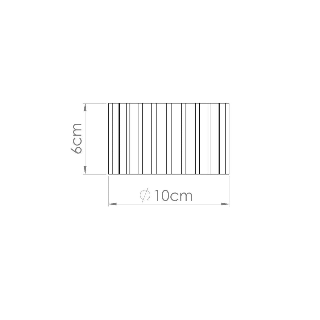 Luminaire plafonnier aura 1 peach avec forme unique inspirée en plateau rectangulaire minimaliste à rainures verticales