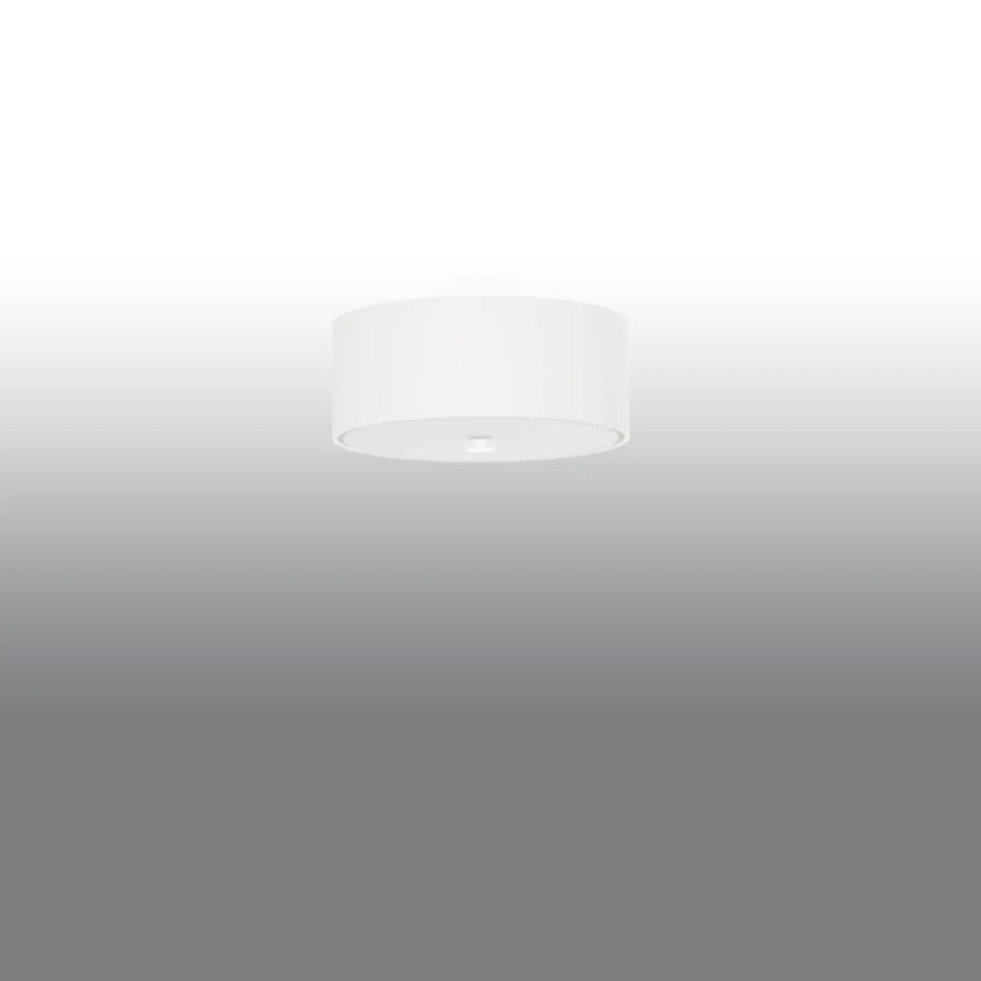 Luminaire plafonnier skala 30 blanc cylindre minimaliste pour plafond minimaliste et décoration élégante