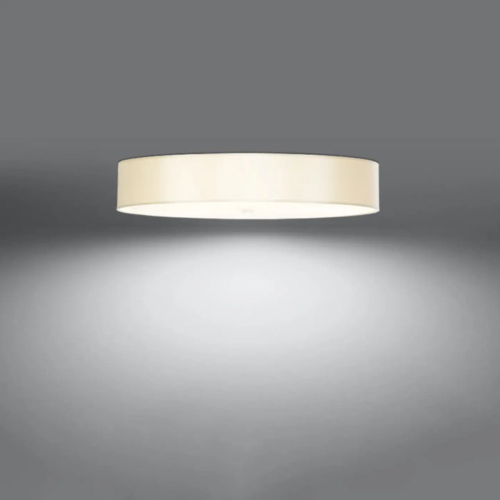 Luminaire plafonnier skala 80 blanc cylindrique crème avec finition mate lisse pour plafond minimaliste élégant