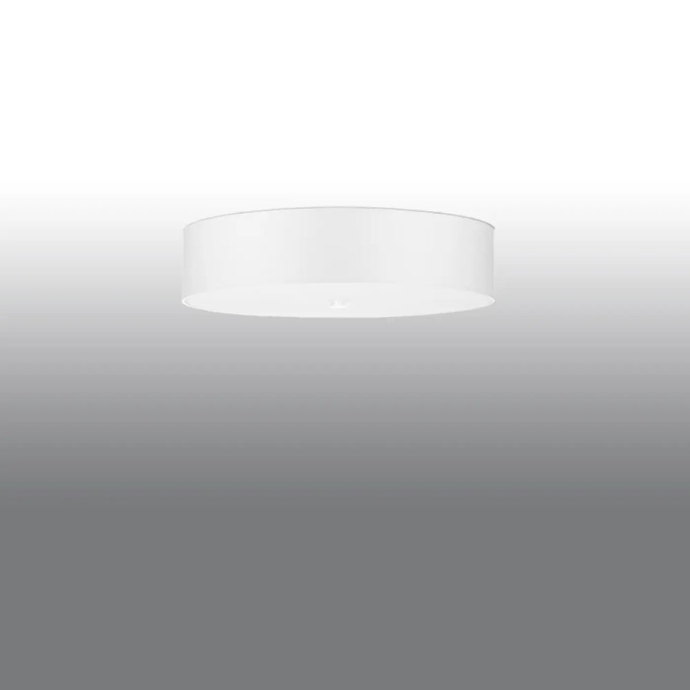 Luminaire plafonnier skala 50 blanc cylindrique avec design moderne pour un plafond minimaliste et décoration élégante