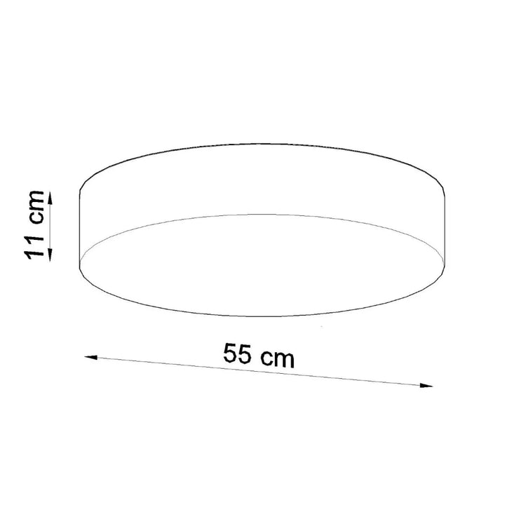 Luminaire plafonnier arena 55 blanc plafonnier rond minimaliste avec éclairage polyvalent et forme riche design moderne