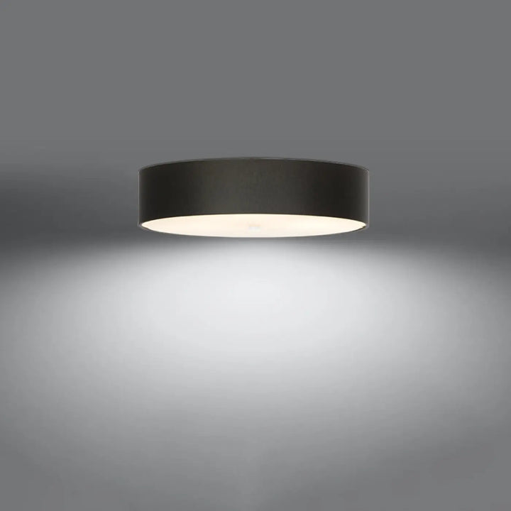 Luminaire plafonnier skala 50 noir cylindrique minimaliste avec éclairage blanc chaud pour décoration élégante plafond minimaliste