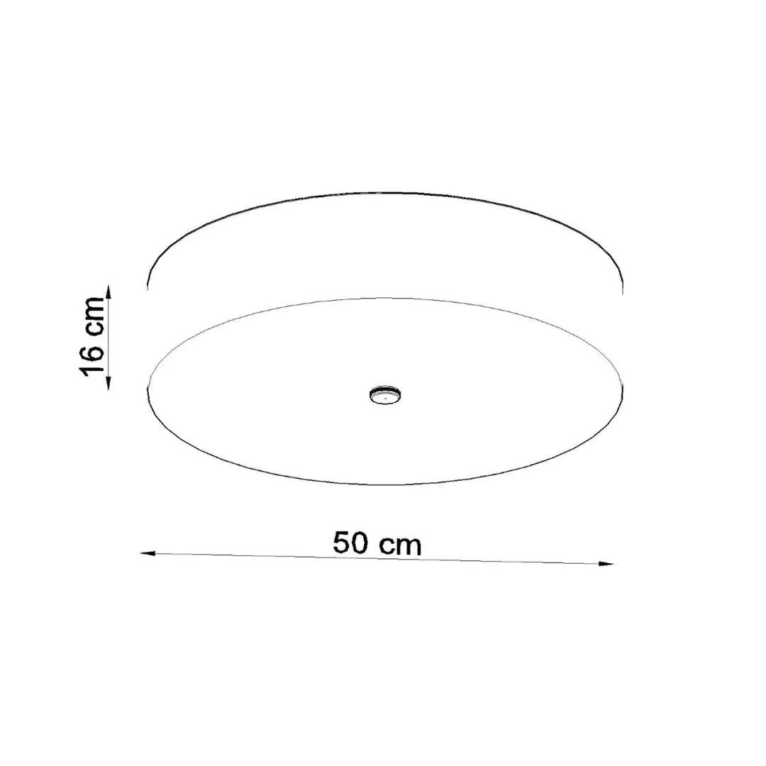 Luminaire plafonnier skala 50 noir avec design minimaliste élégant idéal pour plafond minimaliste et décoration élégante