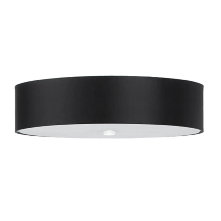 Luminaire plafonnier skala 50 noir cylindre mat intérieur blanc pour plafond minimaliste et décoration élégante