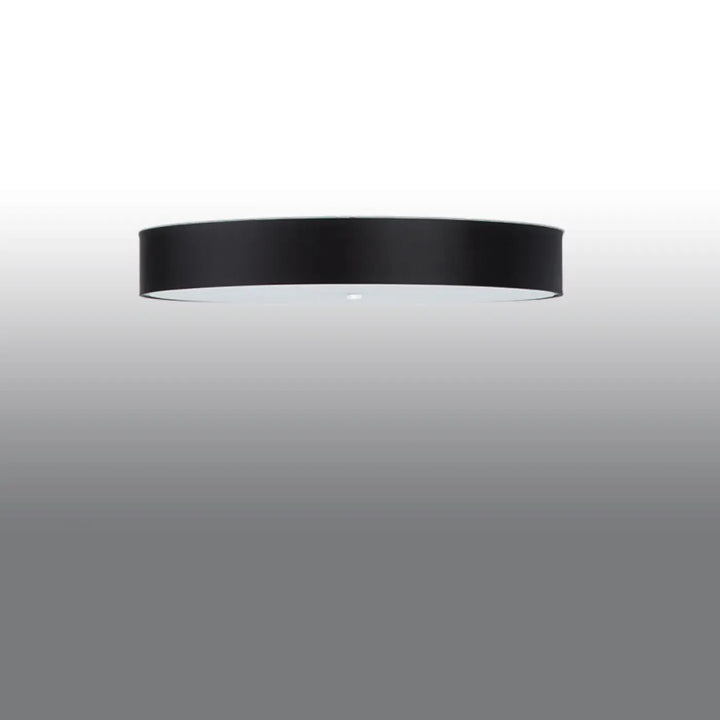 Luminaire plafonnier skala 100 noir, lumière circulaire noire avec finition mate pour un plafond minimaliste élégant