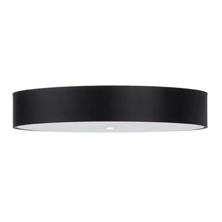 Luminaire plafond skala 80 noir cylindrique avec finition mate et intérieur blanc pour décoration élégante minimaliste