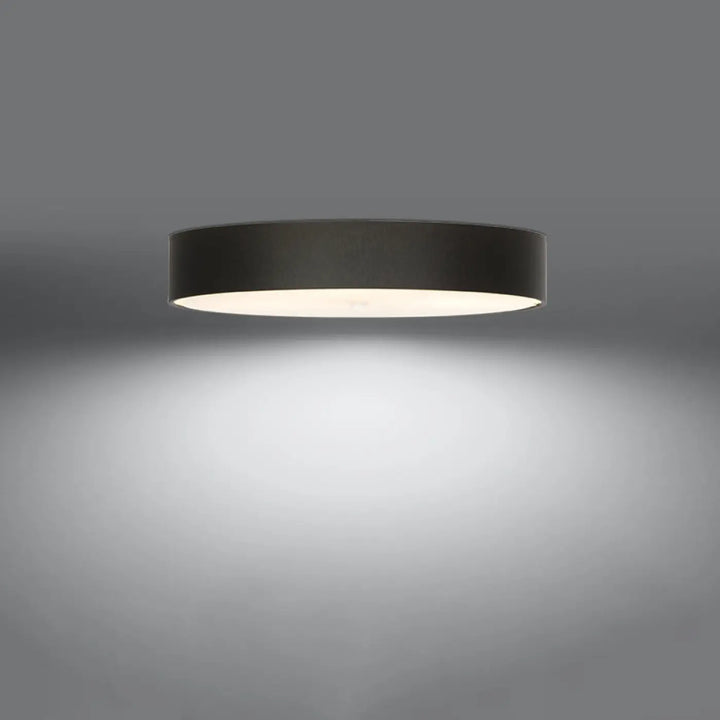 Luminaire plafonnier skala 80 noir avec finition matte et lumière blanche douce pour plafond minimaliste élégant