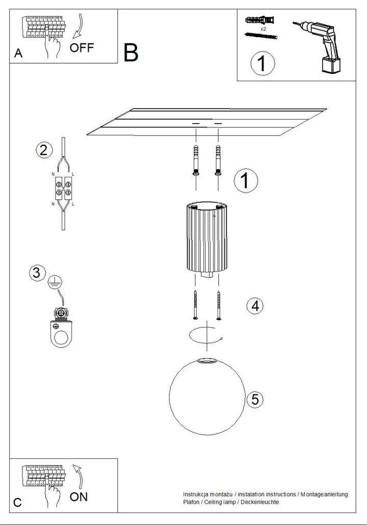 Luminaire plafonnier halo rouge ochra avec finition métallique cannelée et montage fileté pour bureau décorative