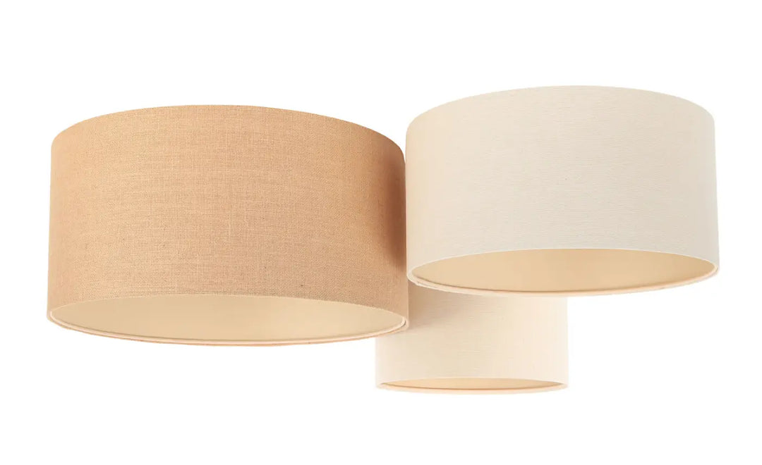 Plafond Trio Boho – Creme white/Caramel/Ecru