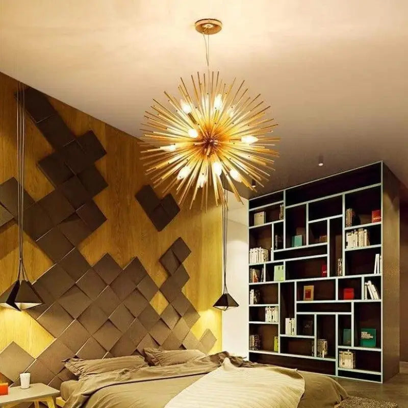 Luminaire Soleil en Aluminium au Design Éclatant