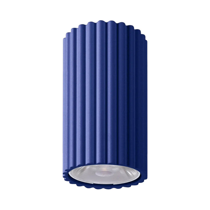 Luminaire plafonnier ivar ultramarine led 4000k avec abat-jour modernes rainurés design expressif et confort d’utilisation
