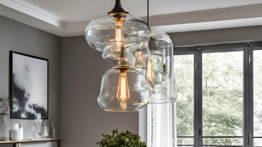suspension luminaire verre soufflé