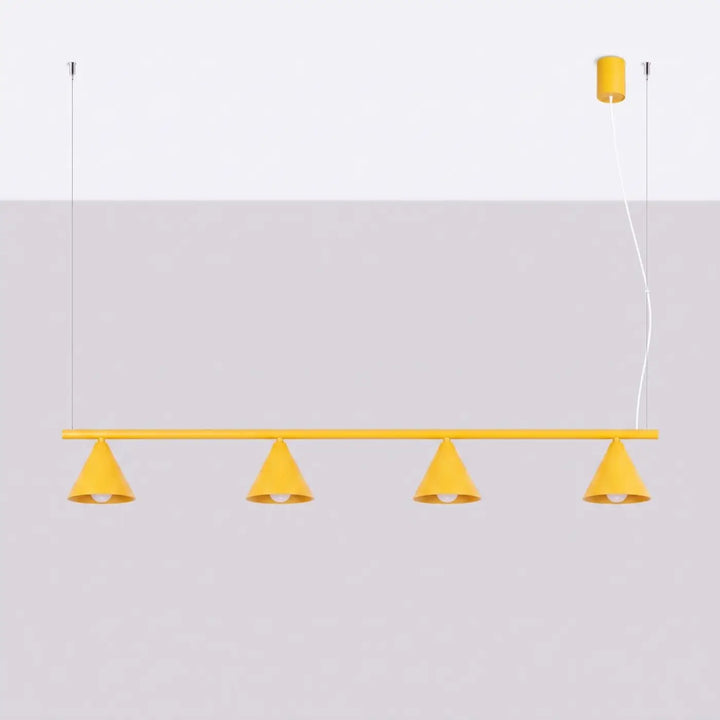 Lustre jaune éteint