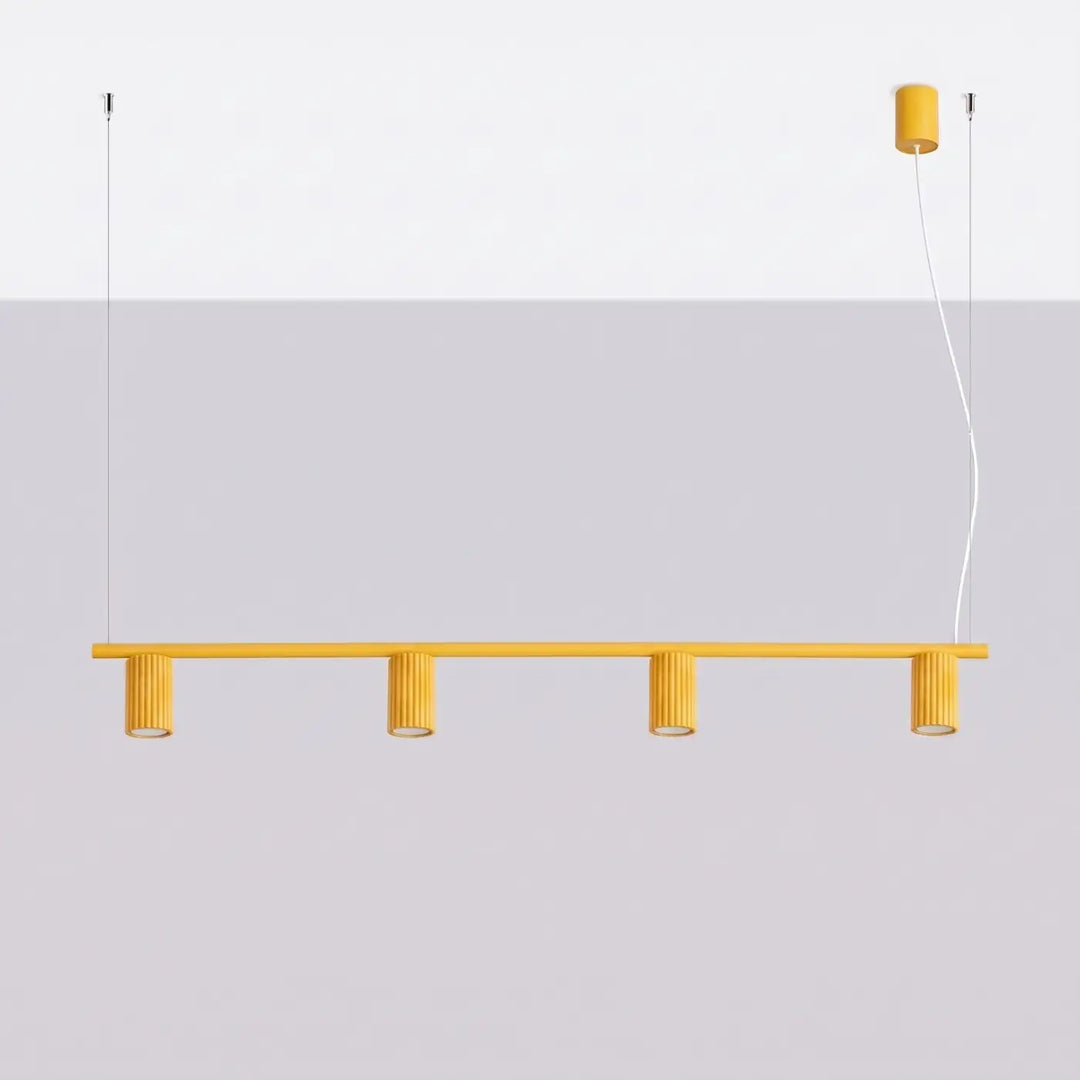 Lustre jaune éteint