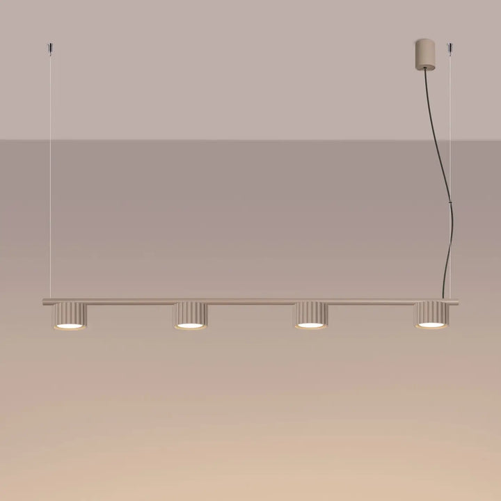 Lustre taupe allumé