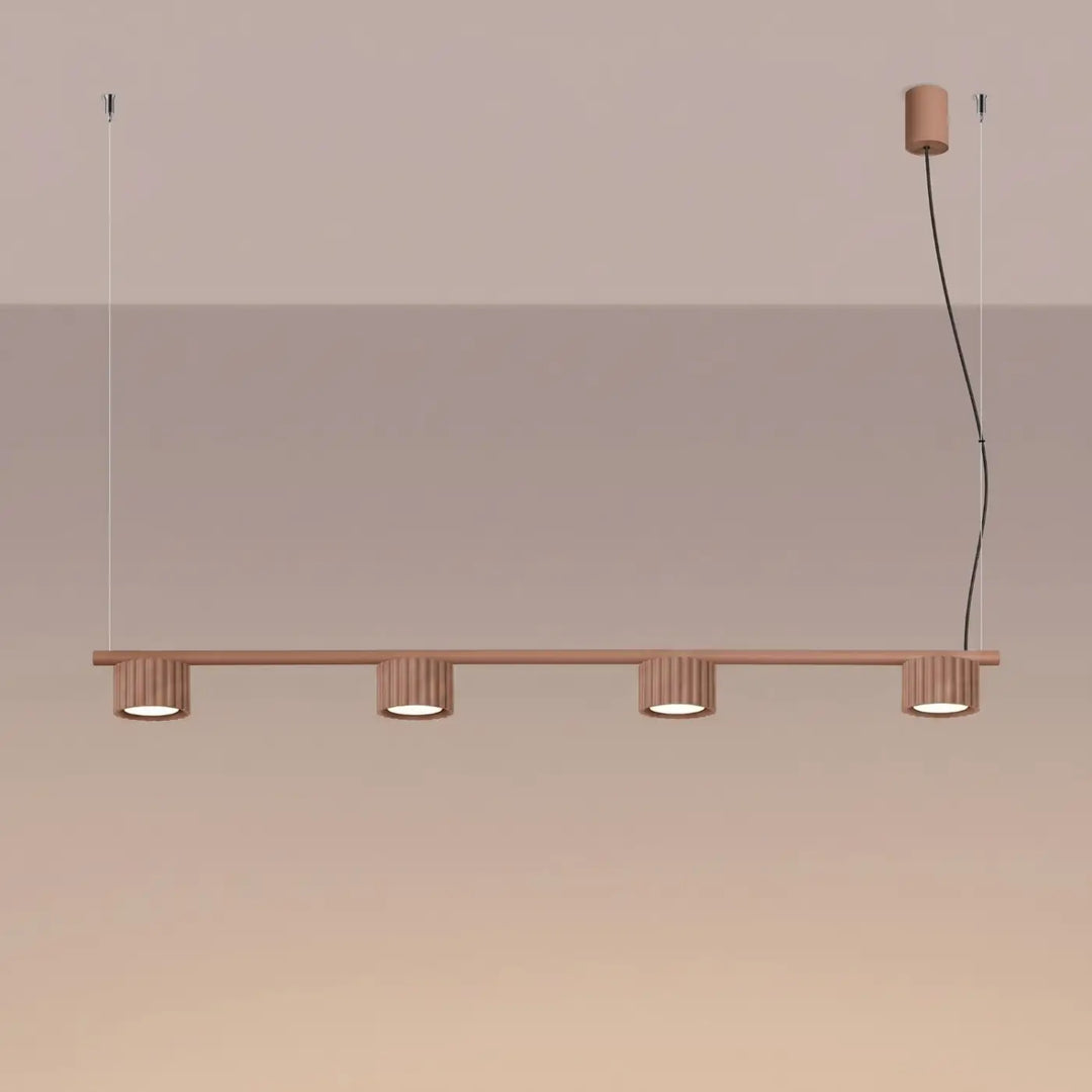 Lustre moka allumé