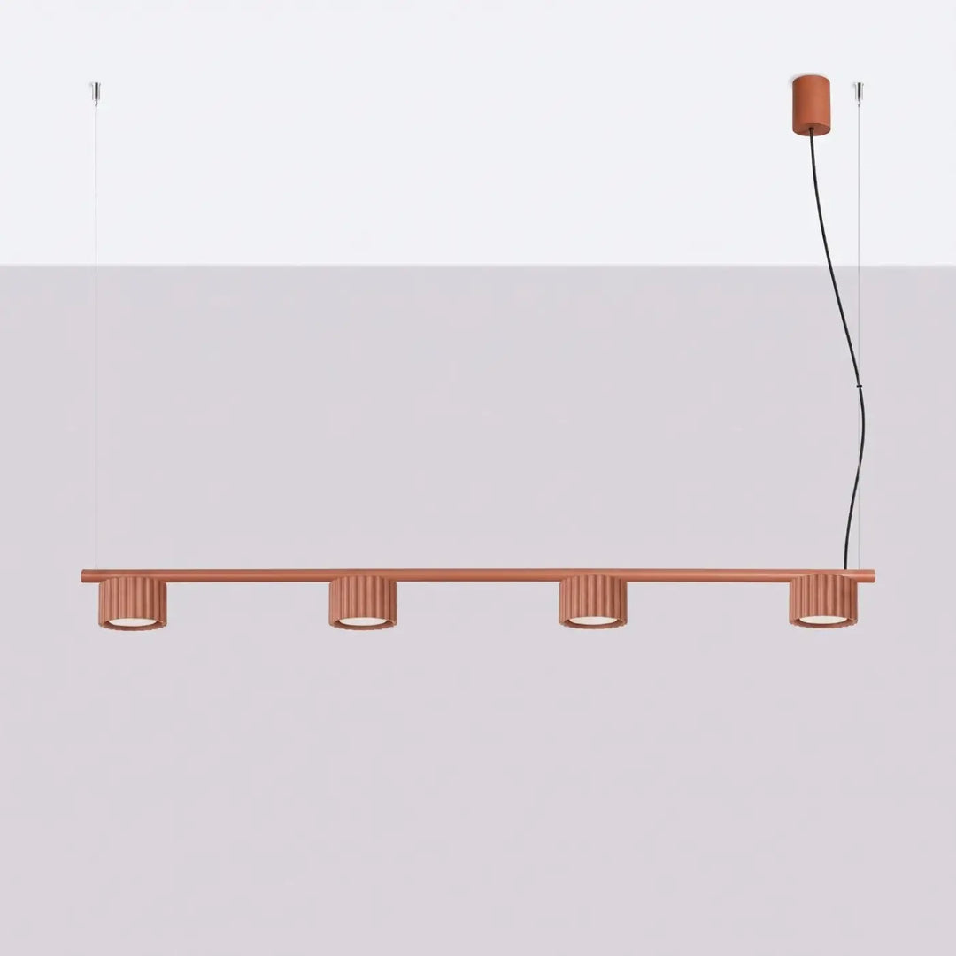 Lustre ocre rouge éteint