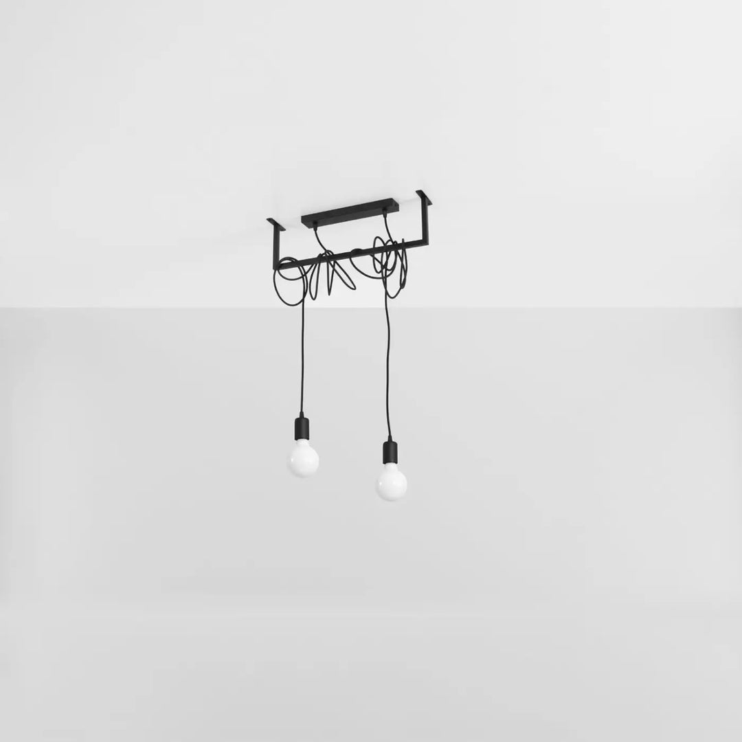 Lustre noir éteint