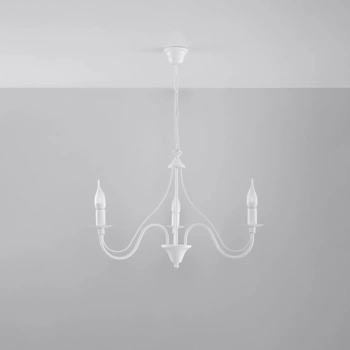 Lustre blanc éteint