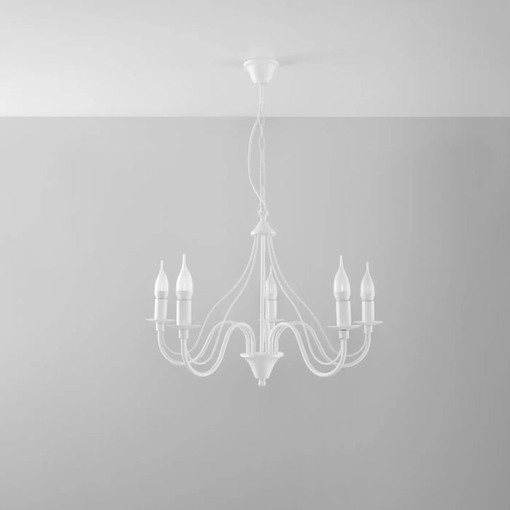 Lustre blanc éteint