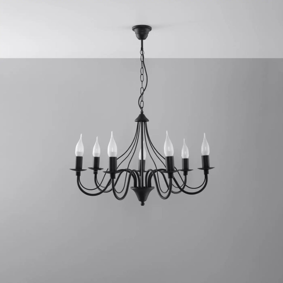 Lustre noir éteint