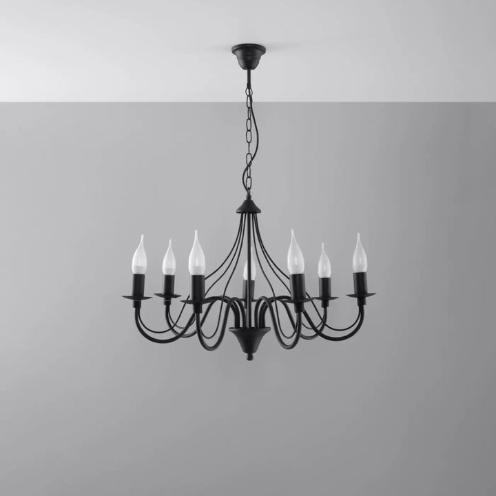 Lustre noir éteint