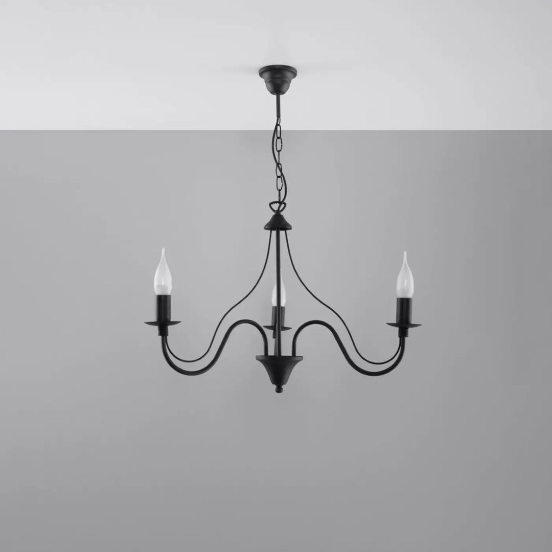 Lustre noir éteint