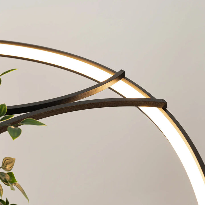 Lustre RIO BIO noir détail des plantes