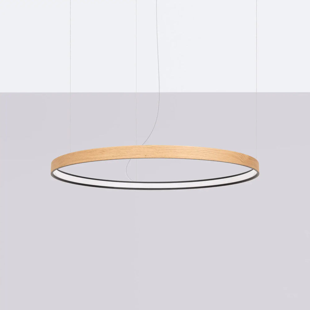 Lustre RIO EIK bois naturel éteinte, suspendu