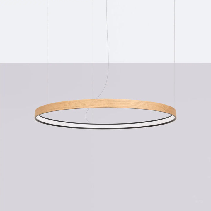 Lustre RIO EIK bois naturel éteinte, suspendu