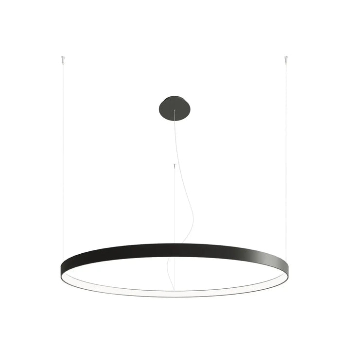 Lustre anneau RIO noir vue d'ensemble
