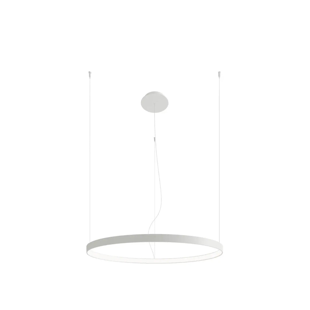 Lustre anneau RIO blanc vue d'ensemble