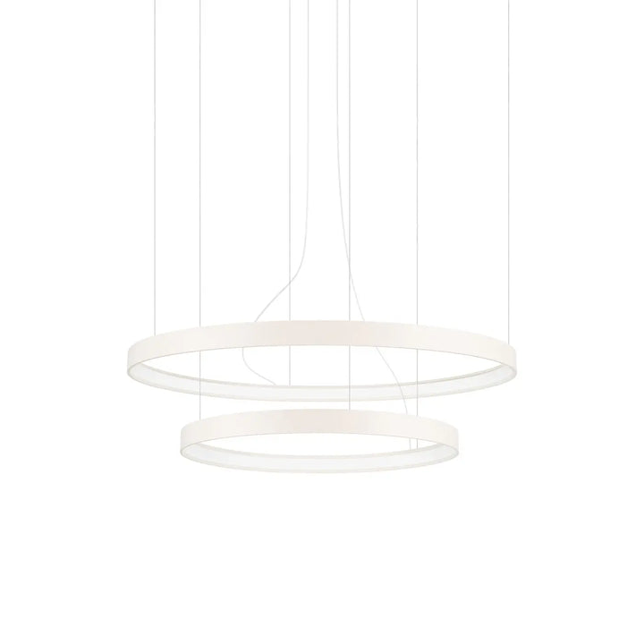 Lustre anneau RIO beige vue d'ensemble