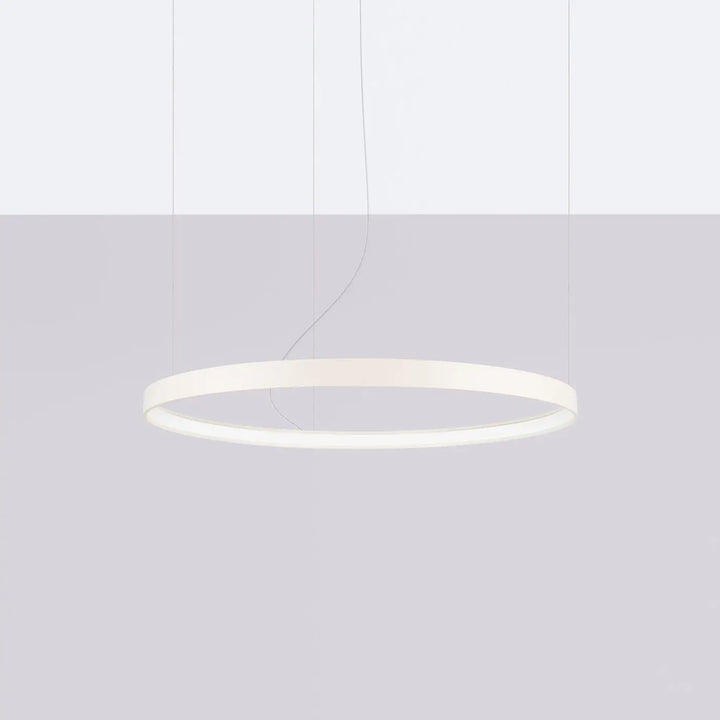Lustre anneau RIO beige éteinte, suspendu