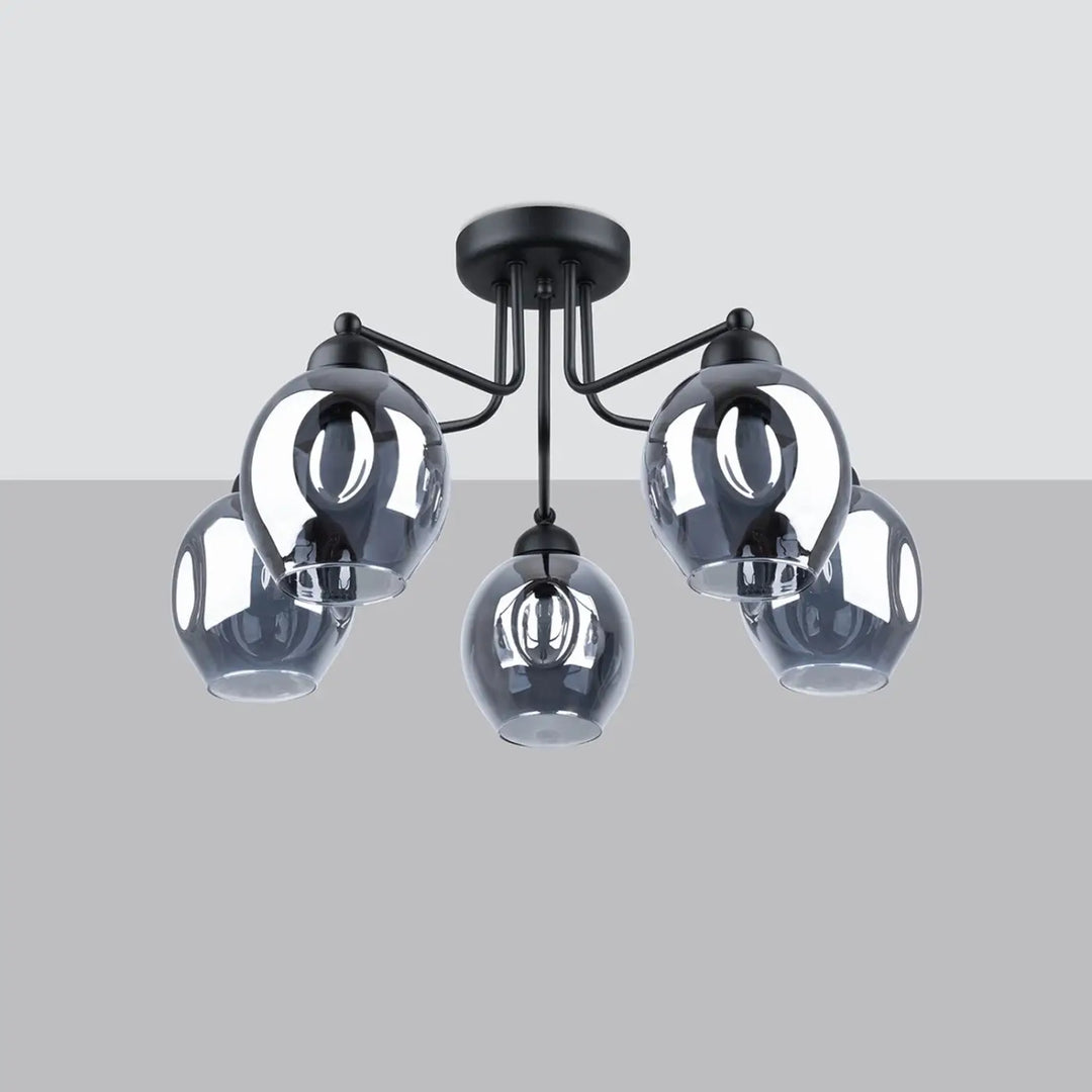 Lustre noir éteint