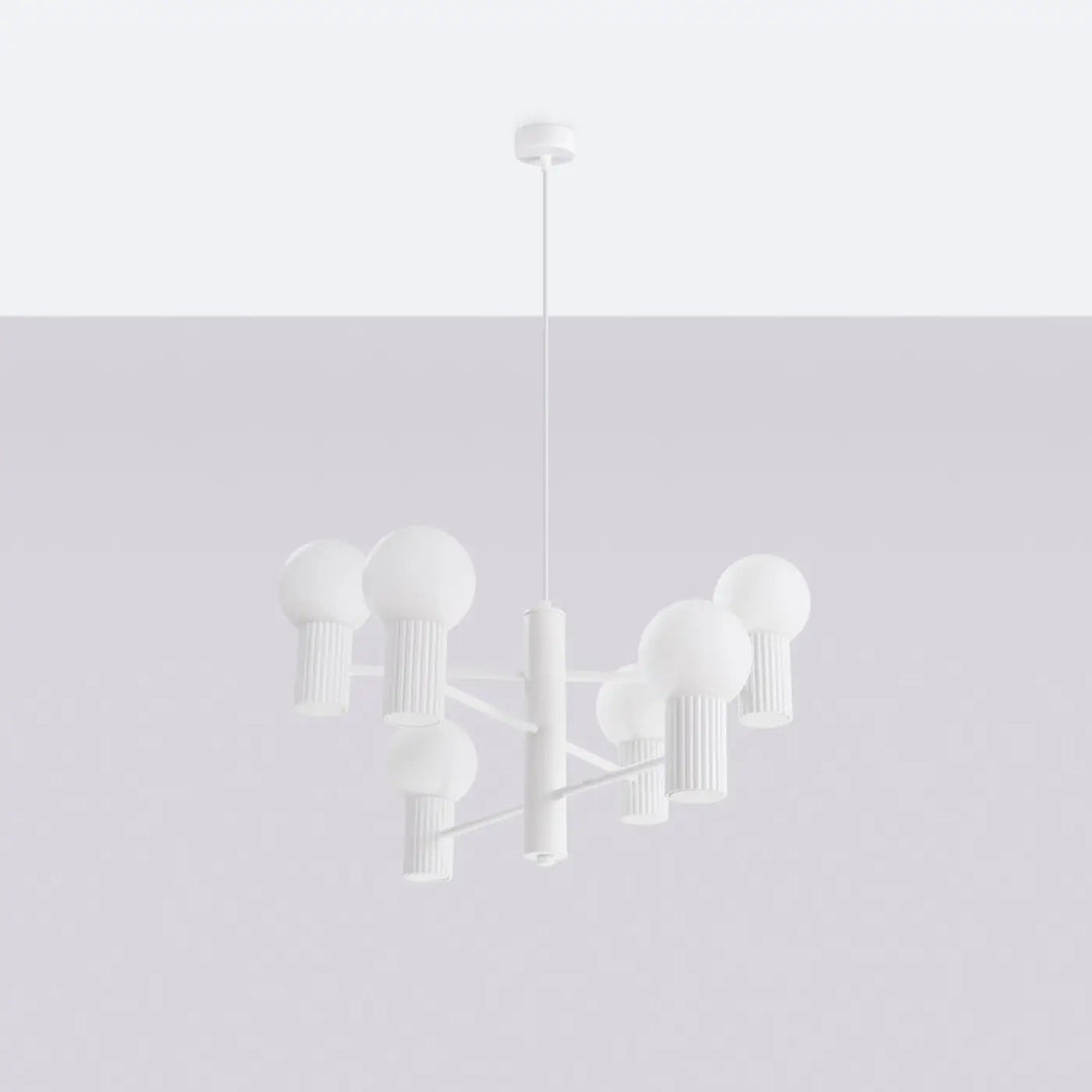 Lustre blanc éteint