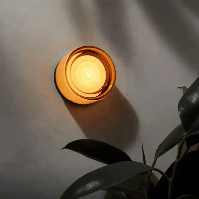 Petit Applique Murale En Verre Coloré Élégante