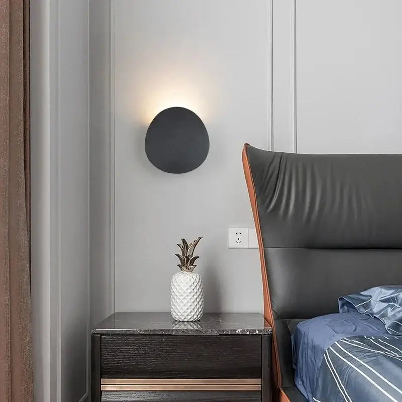 Petite Applique Murale Extérieure Ronde Style Organique