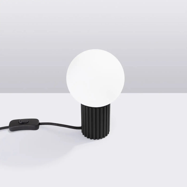 Lampe à poser noir éteinte