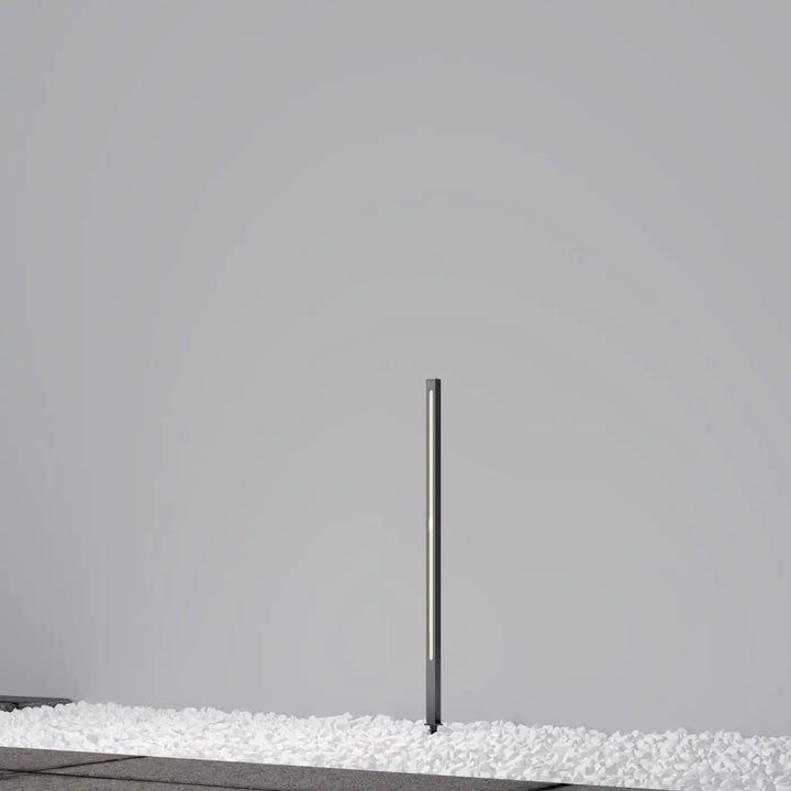 Poteau lumineux extérieur moderne en métal avec led blanc chaud disponible en trois hauteurs