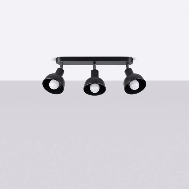 Luminaire plafonnier noir éteint
