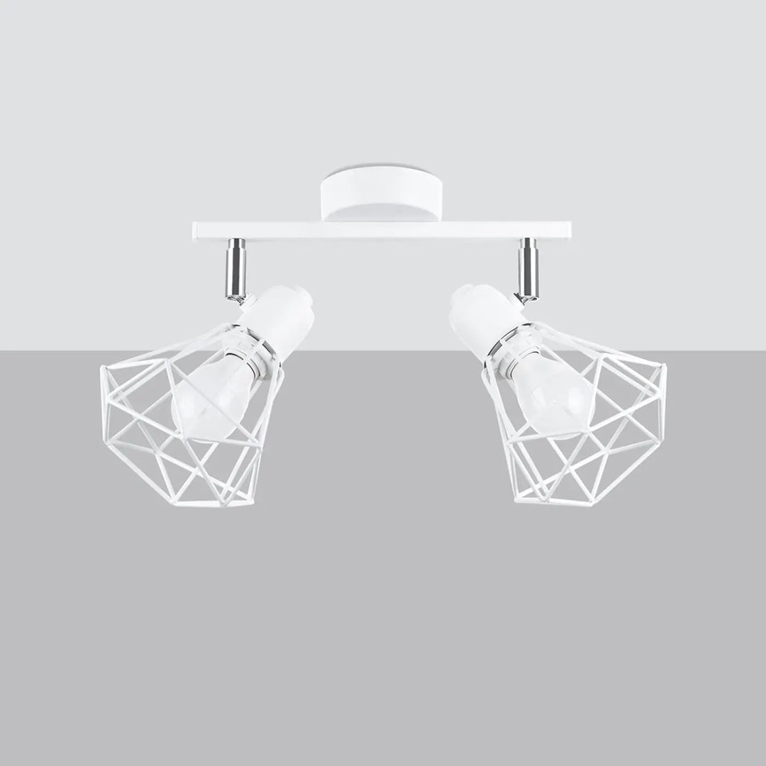 Luminaire plafonnier blanc éteint