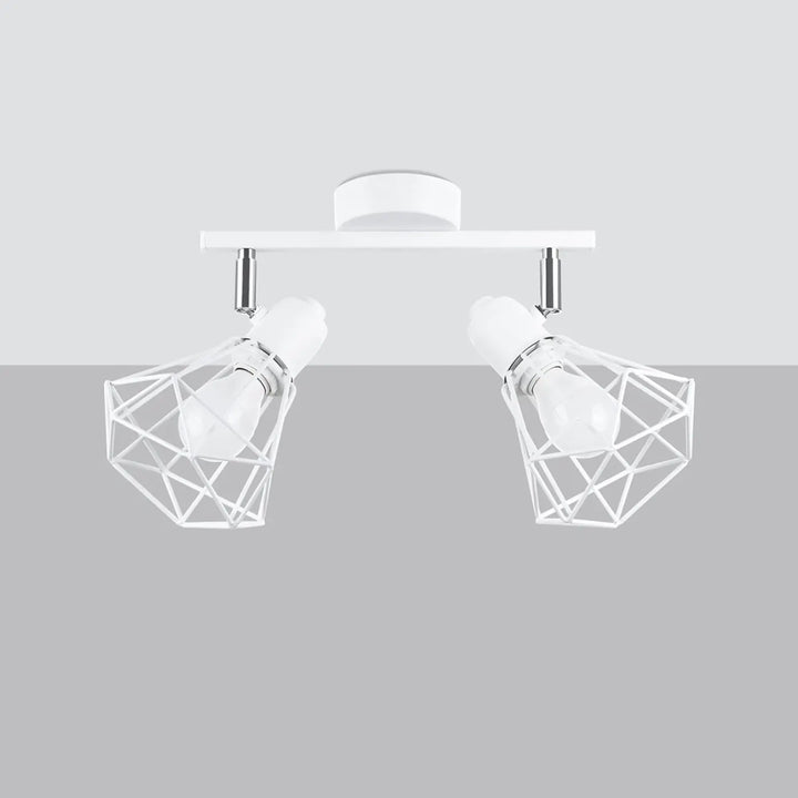 Luminaire plafonnier blanc éteint