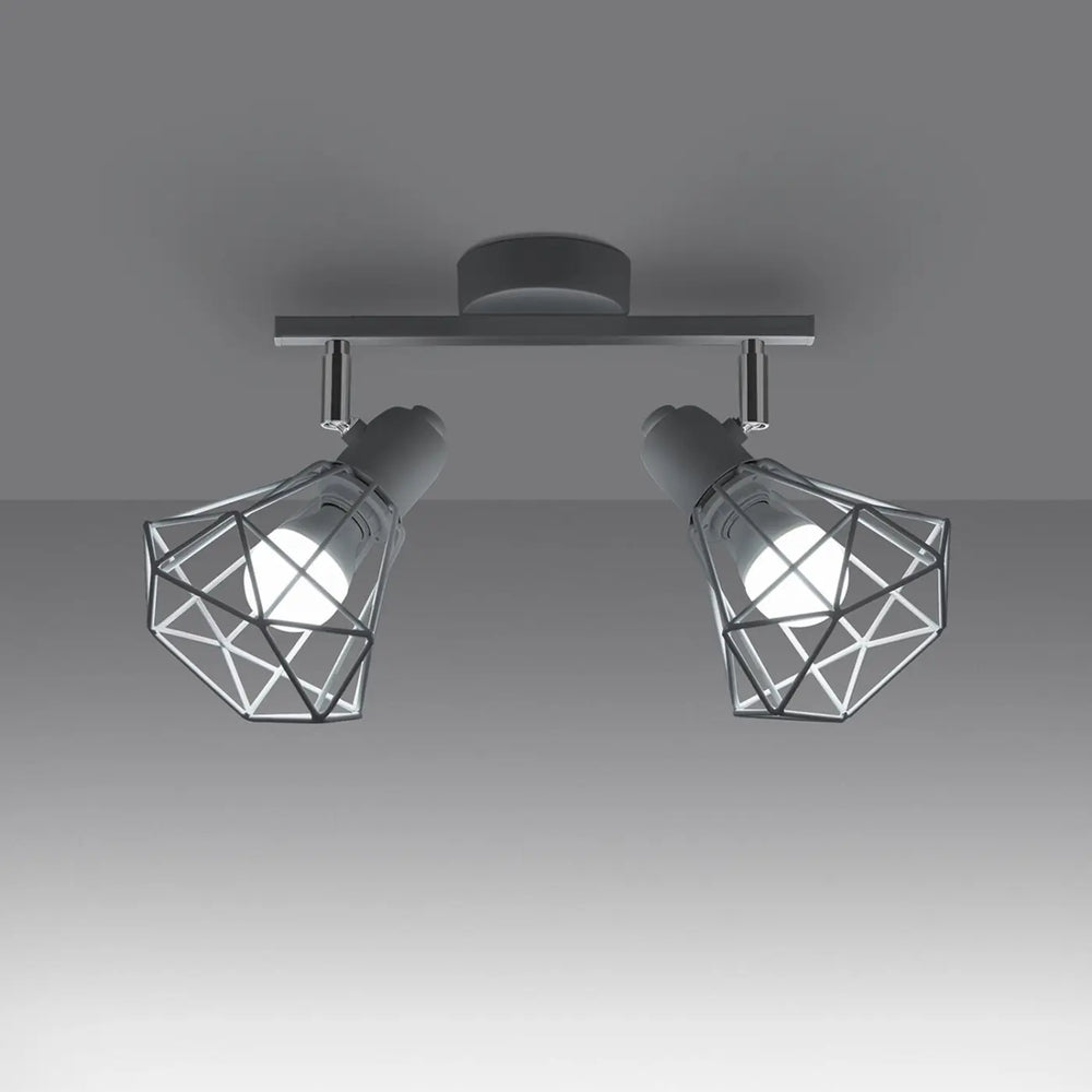 Luminaire plafonnier blanc allumé