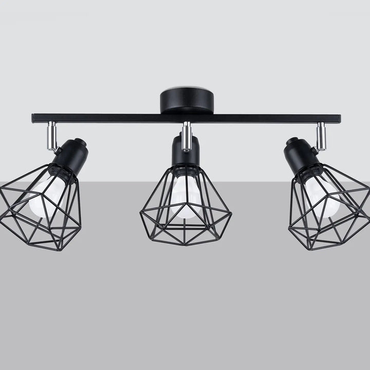 Luminaire plafonnier noir éteint