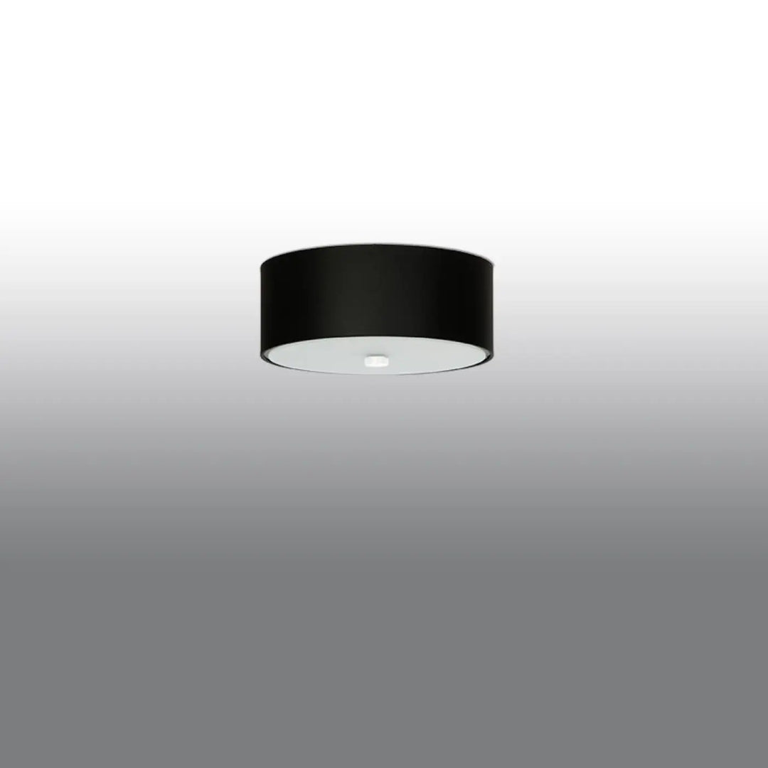 Luminaire plafonnier noir éteint