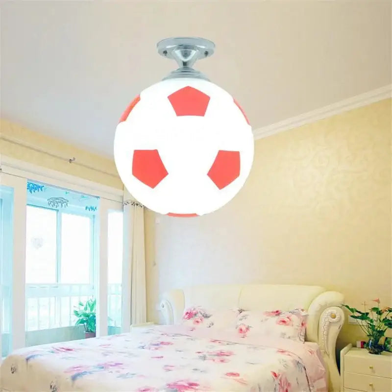Soccer Ball Ceiling Light Football Basketball LED Lights Ceiling Lamp Indoor Lighting Boys Room Bedroom Home Decor